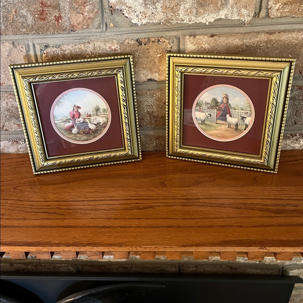 Set of 2 Glynda Turley Small Framed Pictures